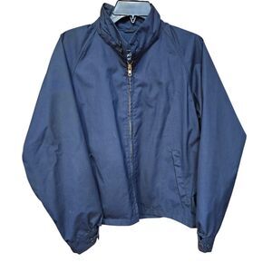 Vintage English Squire Jacket Sz 42 Blue USA Made Lightweight Grandpa